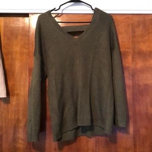 Green V neck Sweater